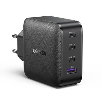 Φορτιστής Σπιτιού GaN PD 65W UGREEN CD224 70774 4 Θέσεων Μαύρο
