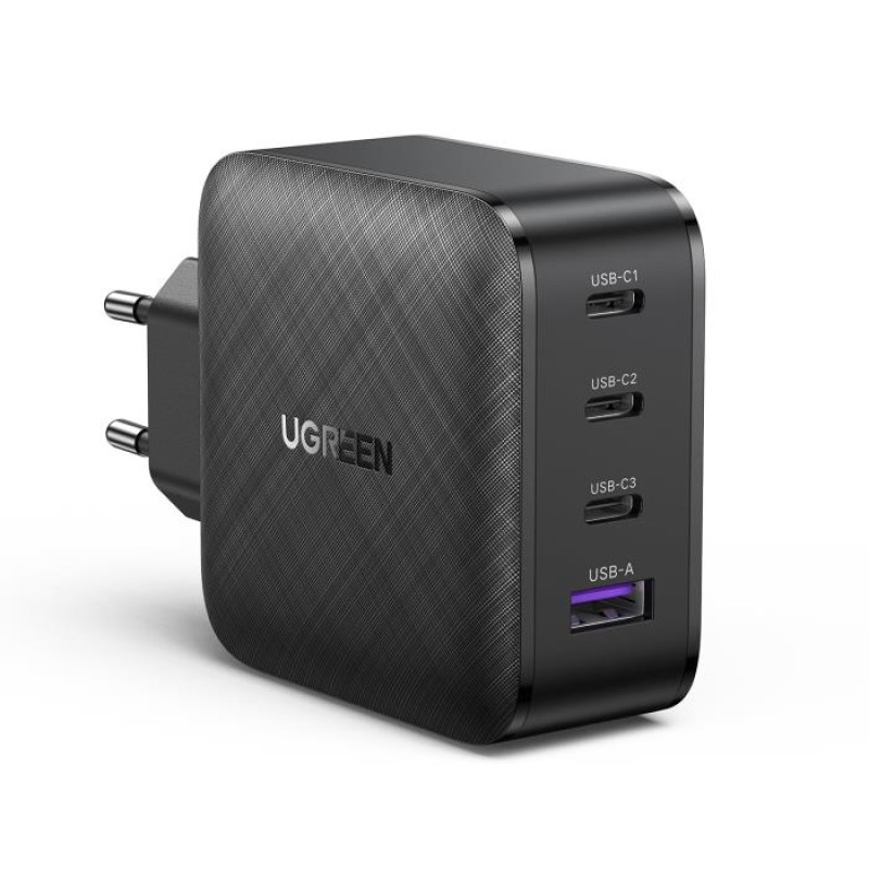 Φορτιστής Σπιτιού GaN PD 65W UGREEN CD224 70774 4 Θέσεων Μαύρο