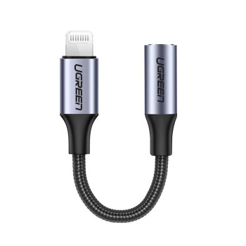 Αντάπτορας Lightning σε 3.5mm M/F UGREEN US211 30756 Μαύρο