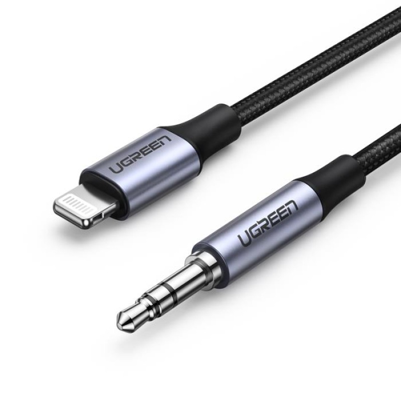 Αντάπτορας Lightning σε 3.5mm M/M UGREEN US315 70509 Μαύρο 1m