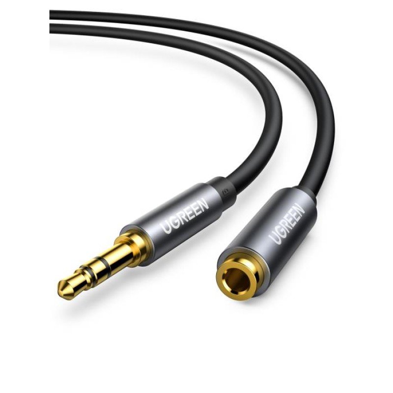 Καλώδιο Ήχου 3.5mm M/F UGREEN AV118 10594 2m Μαύρο