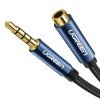 Καλώδιο Ήχου 3.5mm M/F UGREEN AV118 40672 0.5m Μαύρο