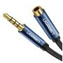 Καλώδιο Ήχου 3.5mm M/F UGREEN AV118 40672 0.5m Μαύρο