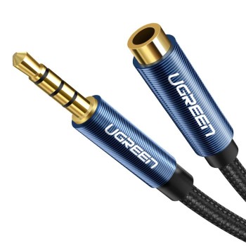 Καλώδιο Ήχου 3.5mm M/F UGREEN AV118 40674 1.5m Μαύρο