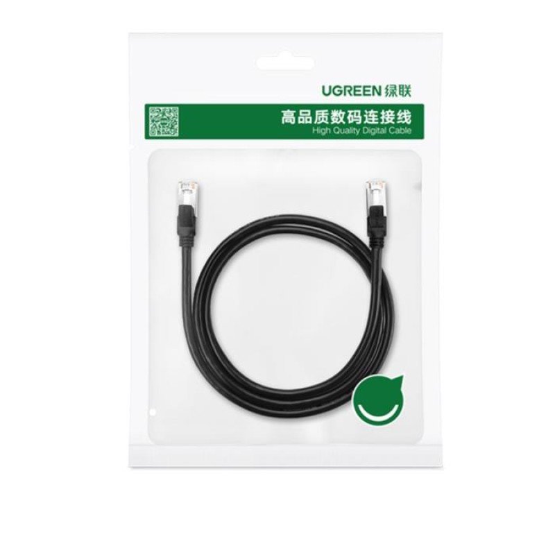 Καλώδιο Δικτύου UTP CAT6 UGREEN NW101 50185 2m Flat Pure Copper Μαύρο