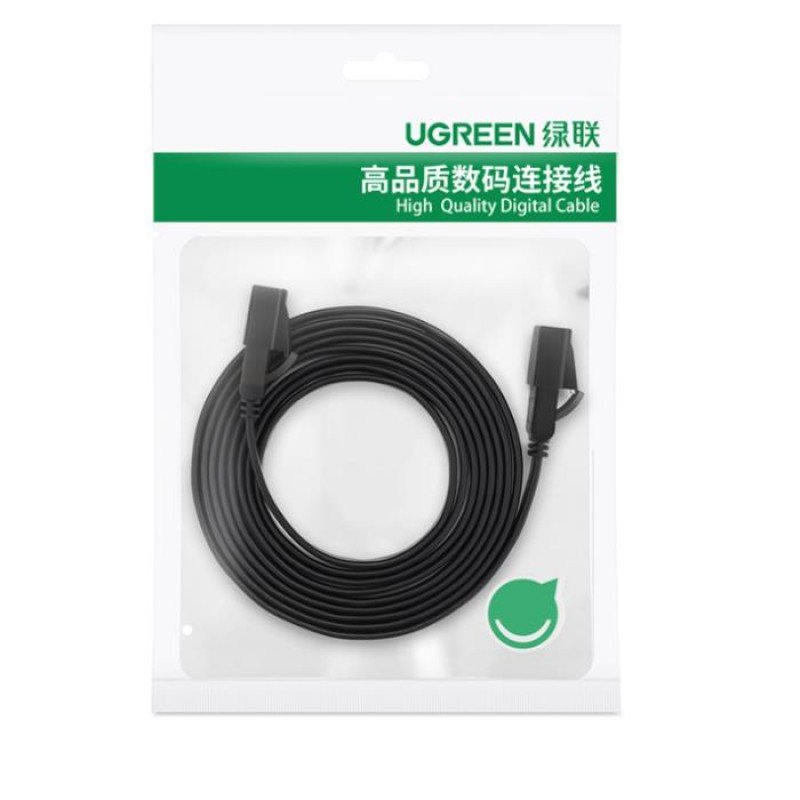 Καλώδιο Δικτύου U/FTP CAT7 UGREEN NW106 11267 20m Flat Pure Copper Μαύρο