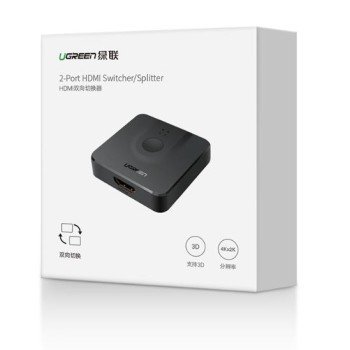 HDMI Switch/Splitter Αμφίδρομο 2 θέσεων UGREEN CM217 50966 4K/60Hz