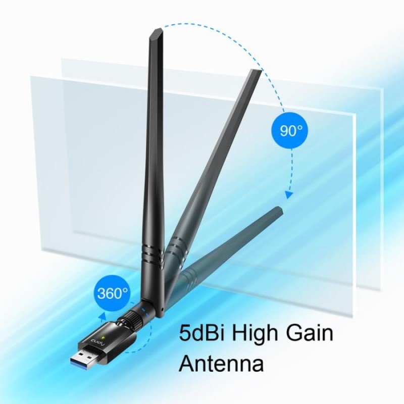 Ασύρματη Κάρτα Δικτύου USB 3.0 Cudy WU1400 AC1300