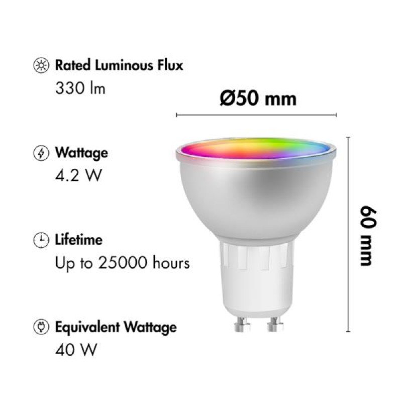 Έξυπνη Λάμπα Wi-Fi Led LogiLink SH0118 Τύπου Σποτ