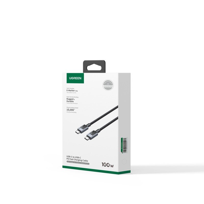 Καλώδιο Φόρτισης UGREEN 45065 USB-C σε USB-C PD 100W 3m Γκρί