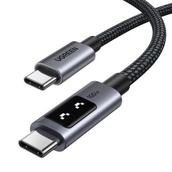 Καλώδιο Φόρτισης UGREEN L509 35501 USB-C σε USB-C PD 100W 1m Μαύρο