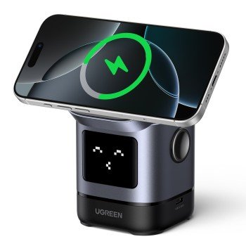 Φορτιστής Σπιτιού 15W Qi2 UGREEN W709 45775 με Ασύρματη Φόρτιση Magnetic Γκρι