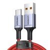 Καλώδιο Φόρτισης UGREEN US505 20527 USB-A σε USB-C PD 60W 1m Κόκκινο