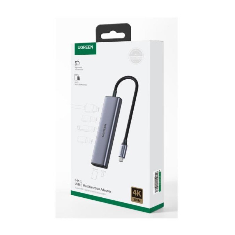 USB-C Docking Station 6 σε 1 UGREEN CM511 20956A