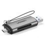 Card Reader USB-C/USB UGREEN CM185 50706 SD/TF Γκρί
