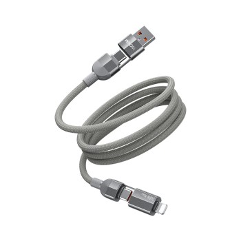 Καλώδιο Φόρτισης WK WDC-48 4 σε 1 PD 240W 1m Γκρι