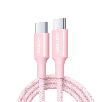 Καλώδιο Φόρτισης UGREEN L502 65252 USB-C σε USB-C PD 100W 2m Ροζ