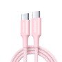 Καλώδιο Φόρτισης UGREEN L501 35441 USB-C σε USB-C PD 60W 1m Ροζ