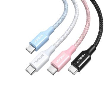 Καλώδιο Φόρτισης UGREEN L501 35441 USB-C σε USB-C PD 60W 1m Ροζ