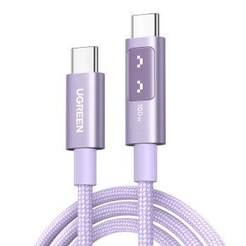 Καλώδιο Φόρτισης UGREEN L509 65216 USB-C σε USB-C PD 100W 2m Μώβ