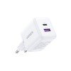Φορτιστής Σπιτιού GaN PD 30W UGREEN X516 65015 2 Θέσεων Λευκό