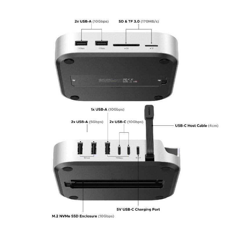 USB-C Docking Station 11 σε 1 UGREEN CM841 65487