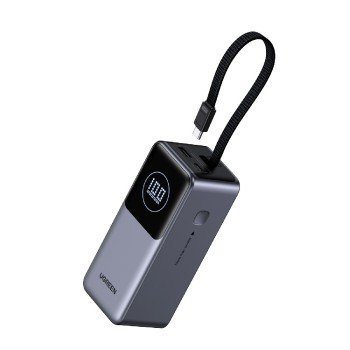 Power Bank 20000mAh PD 130W UGREEN PB723 55365B 2 Θέσεων, με καλώδιο USB-C 60W Γκρι