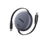 Καλώδιο Φόρτισης UGREEN L531 65905 USB-C σε USB-C PD 100W, Επαναφερόμενο 1m Μαύρο