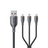 Καλώδιο Φόρτισης WK WDC-79 3 σε 1 PD 66W 1.2m Μαύρο