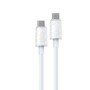 Καλώδιο Φόρτισης WK WDC-74 USB-C σε USB-C PD 65W 1.2m Λευκό
