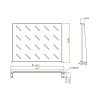 Ράφι Cantilever 1U Power On CS-1-350 Βάθους 350mm