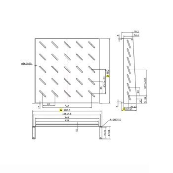 Ράφι Cantilever 2U Power On CS-2-450 Βάθους 450mm