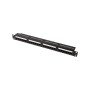 Patch Panel CAT6 24 Θέσεων 1U Power On PP-C6-U24 UTP με Βάση Στήριξης
