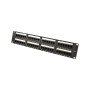 Patch Panel CAT6 48 Θέσεων 2U Power On PP-C6-U48 UTP με Βάση Στήριξης