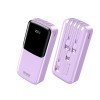 Power Bank 20000mAh PD 22,5W WK WP-66 2 Θέσεων, με καλώδιο USB-C/Lightning/Micro/USB Μωβ