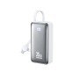 Power Bank 10000mAh PD 35W WK WP-61 2 Θέσεων, με καλώδιο USB-C/Lightning Λευκό