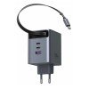 Φορτιστής Σπιτιού GaN PD 100W UGREEN X616 65828 3 Θέσεων, με καλώδιο USB-C 100W Γκρι