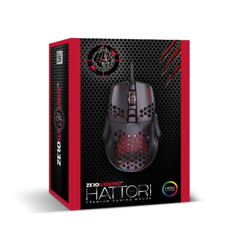 Ενσύρματο Ποντίκι Gaming Zeroground MS-4500G HATTORI v4.0