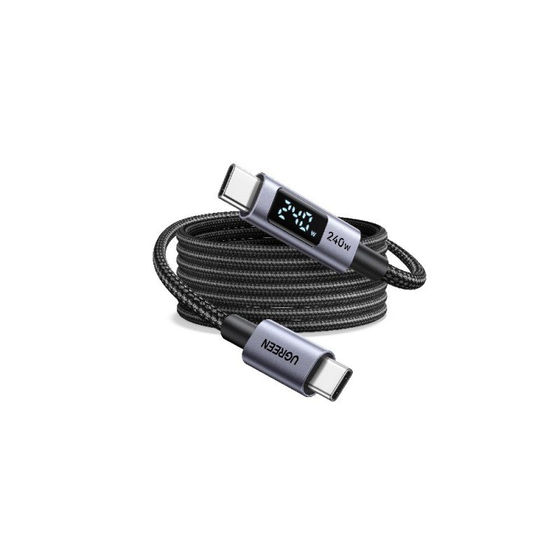 Καλώδιο Φόρτισης UGREEN L530 65866 USB-C σε USB-C PD 240W 1m Μαύρο