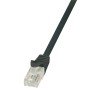 Καλώδιο Δικτύου U/UTP CAT6 LogiLink CP2013U 0.25m Μαύρο