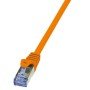 Καλώδιο Δικτύου S/FTP CAT6A LogiLink CQ3018S 0.25m Πορτοκαλί