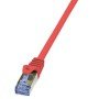 Καλώδιο Δικτύου S/FTP CAT6A LogiLink CQ3014S 0.25m Κόκκινο