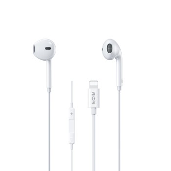 Ακουστικά Lightning WK ΥΒ09 Plug & Play Λευκό
