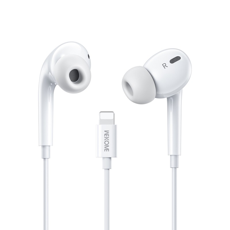 Ακουστικά Lightning Plug & Play WK ΥΒ10 Λευκό