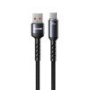 Καλώδιο Φόρτισης με LED WK WDC-C13a USB σε USB-C PD 88W 1.2m Μαύρο