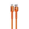 Καλώδιο Φόρτισης με LED WK WDC-C13a USB σε USB-C PD 88W 1.2m Πορτοκαλί