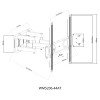 Βάση Τηλεόρασης Επιτοίχια Focus Mount WMS206-44AT 23"-65" έως 45kg