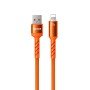 Καλώδιο Φόρτισης με LED WK WDC-C13i USB σε Lightning 1.2m Πορτοκαλί