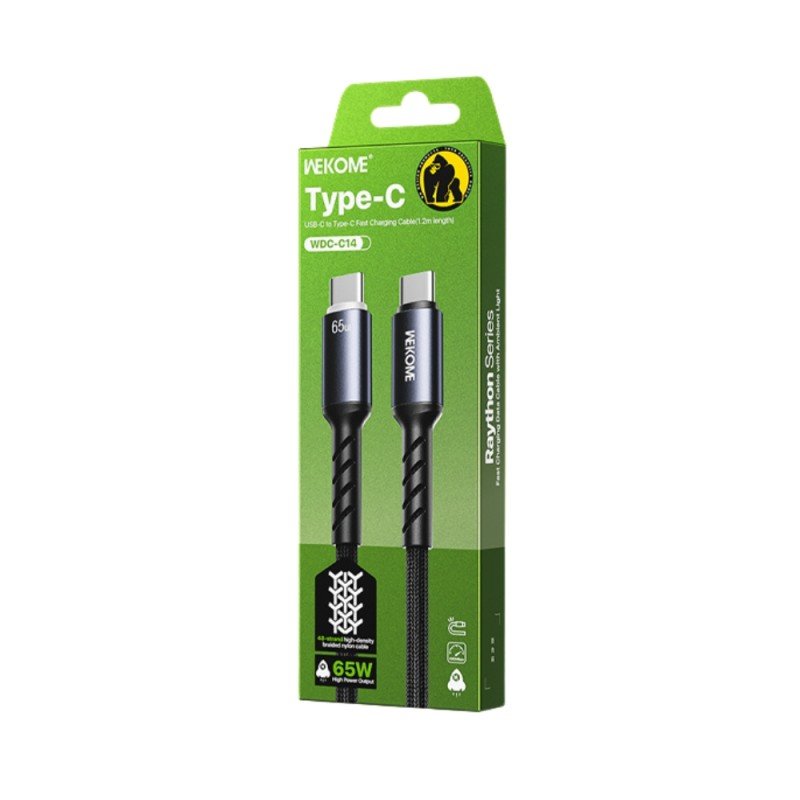 Καλώδιο Φόρτισης με LED WK WDC-C13i USB σε Lightning 1.2m Πορτοκαλί