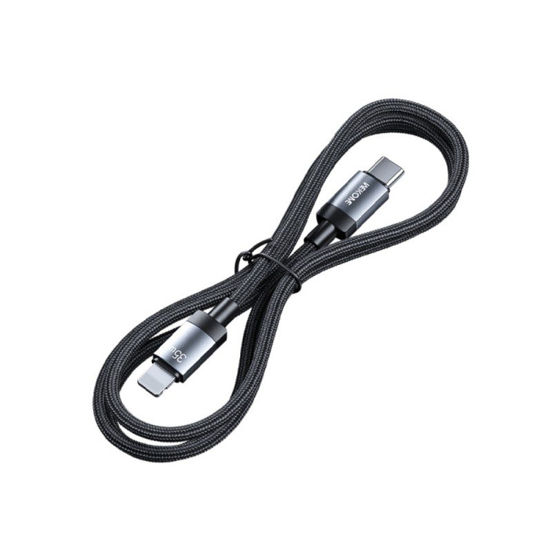 Καλώδιο Φόρτισης WDC-99 USB-C to Lightning PD 35W 1m Μαύρο